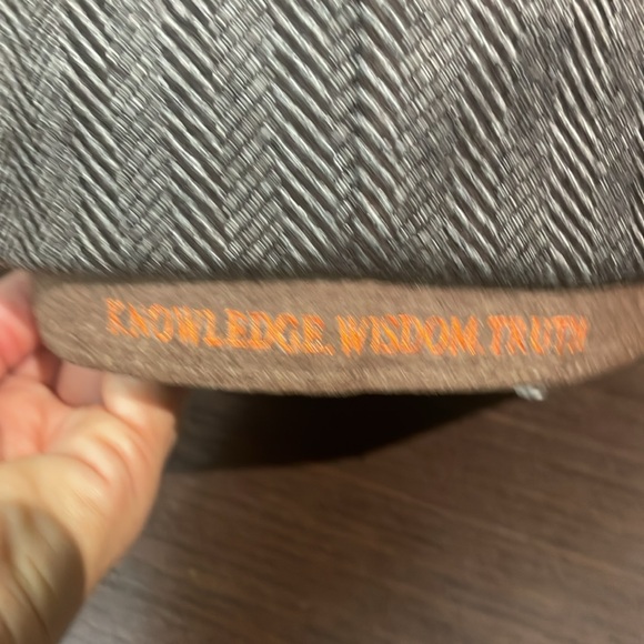 Robert Graham Wool Herringbone 8/4 Newsboy Cap Apple Jack Hat Suede Peaky Gatsby - Picture 3 of 5